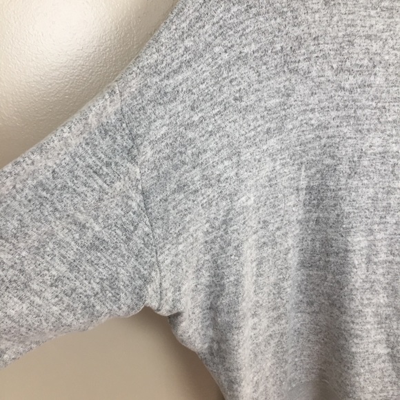 TOPSHOP Gray Mock Neck Sweatshirt - Picture 6 of 8